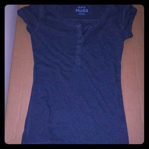 Mudd Button Down Henry Tee